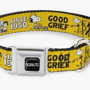 Peanuts Good Grief Dog Collar Medium (NWOT)